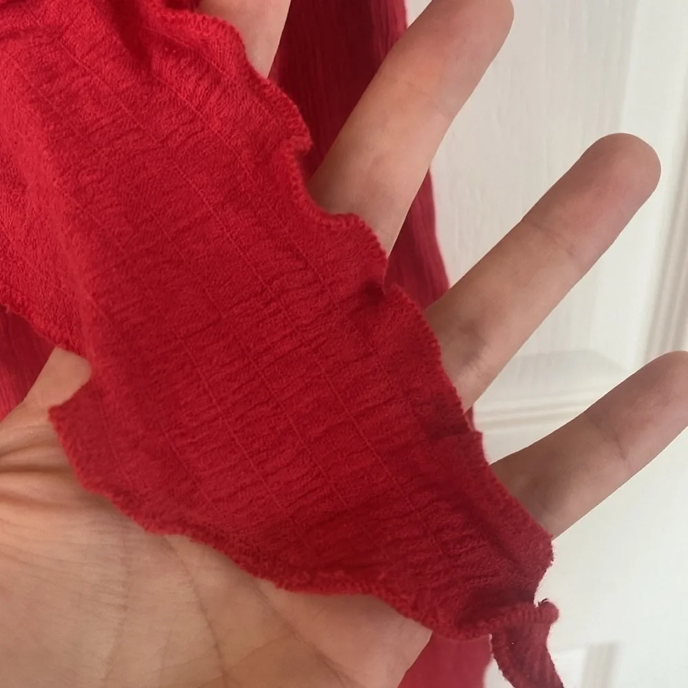NWOT Free People red halter neck midi dress